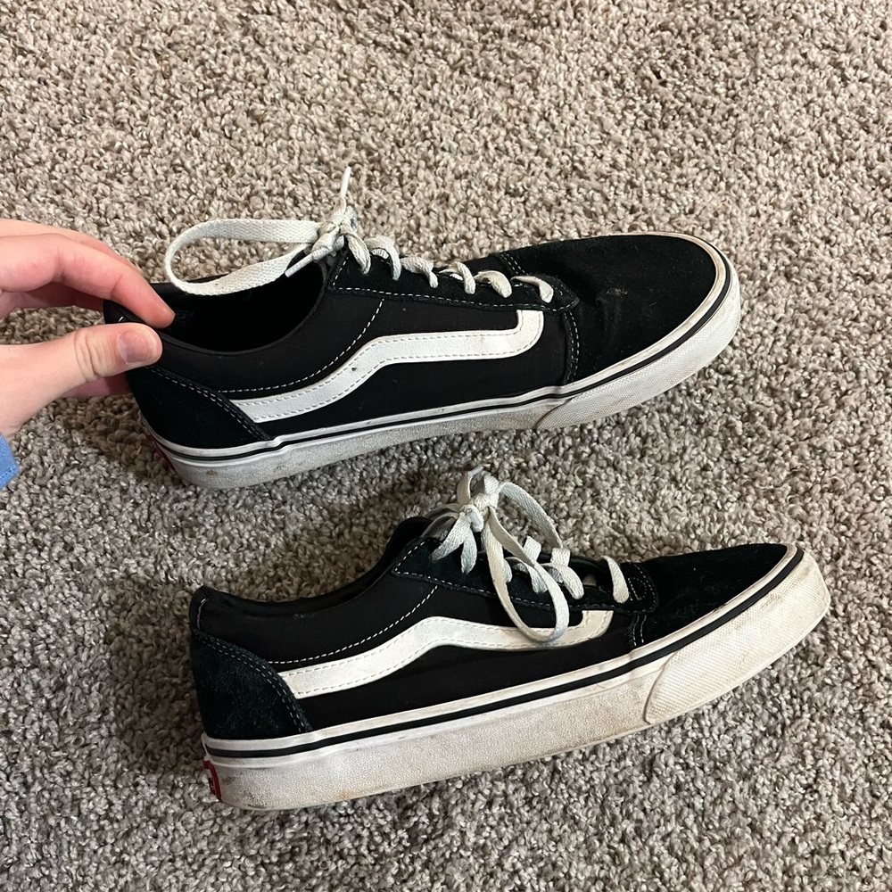 Black and white Vans